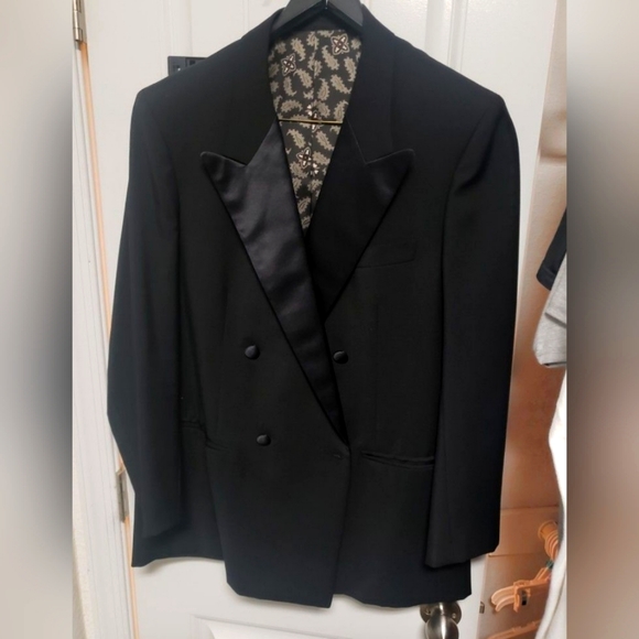 Black Tuxedo Top / Blazer Jacket - Picture 1 of 6